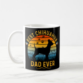 Mens Retro Vintage Best Chihuahua Dad Ever Coffee Mug