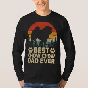Mens Retro Vintage Best Chow Chow Dad Ever Father' T-Shirt