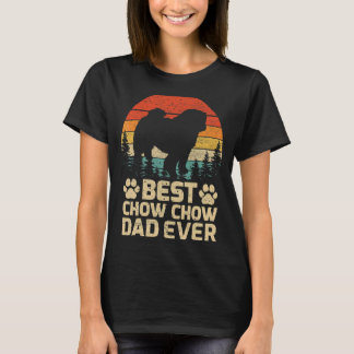 Mens Retro Vintage Best Chow Chow Dad Ever Father' T-Shirt