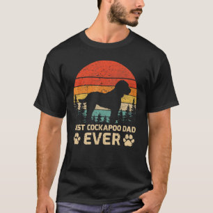 Mens Retro Vintage Best Cockapoo Dad Ever Father's T-Shirt