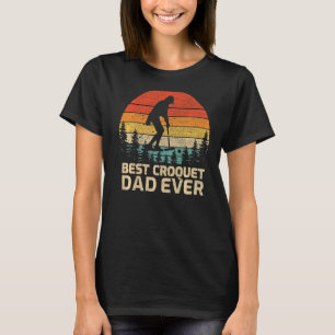 Mens Retro Vintage Best Croquet Dad Ever Father's T-Shirt