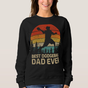 Mens Retro Vintage Best Dodgeball Dad Ever Father' Sweatshirt