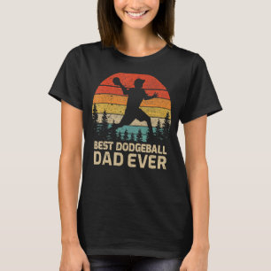 Mens Retro Vintage Best Dodgeball Dad Ever Father' T-Shirt