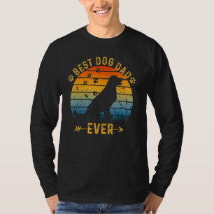 Mens Retro Vintage Best Dog Dad Ever Father's Day T-Shirt