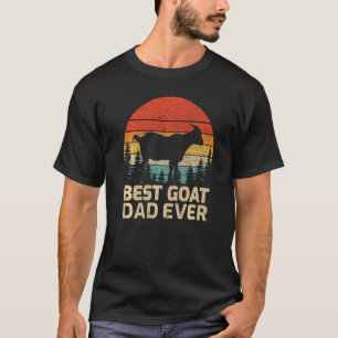 Mens Retro Vintage Best Goat Dad Ever Father's Day T-Shirt