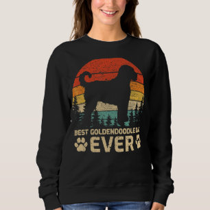 Mens Retro Vintage Best Goldendoodle Dad Ever Fath Sweatshirt