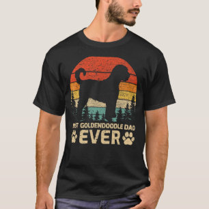 Mens Retro Vintage Best Goldendoodle Dad Ever Fath T-Shirt