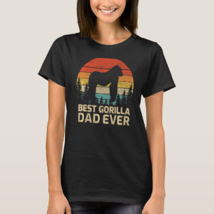 Mens Retro Vintage Best Gorilla Dad Ever Father's  T-Shirt