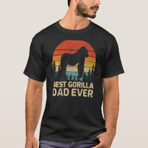 Mens Retro Vintage Best Gorilla Dad Ever Father's  T-Shirt