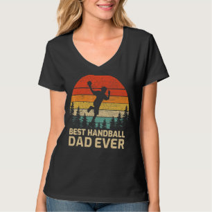 Mens Retro Vintage Best Handball Dad Ever Father's T-Shirt