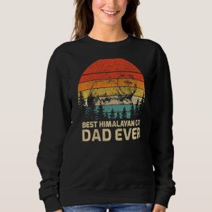 Mens Retro Vintage Best Himalayan Cat Dad Ever Fat Sweatshirt