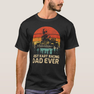 Mens Retro Vintage Best Kart Racing Dad Ever Fathe T-Shirt