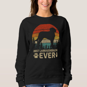 Mens Retro Vintage Best Labradoodle Dad Ever Fathe Sweatshirt