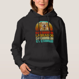 Mens Retro Vintage Best Labrador Dad Ever Fathers Hoodie