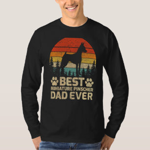 Mens Retro Vintage Best Miniature Pinscher Dad Eve T-Shirt