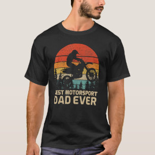 Mens Retro Vintage Best Motorsport Dad Ever Father T-Shirt