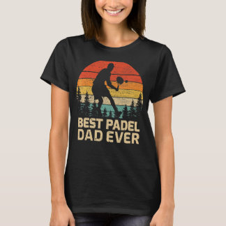 Mens Retro Vintage Best Padel Dad Ever Father's Da T-Shirt