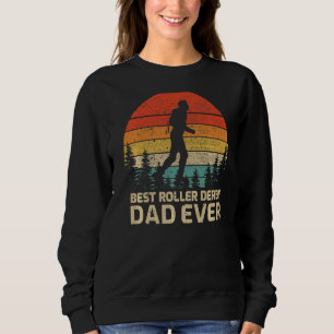 Mens Retro Vintage Best Roller Derby Dad Ever Fath Sweatshirt