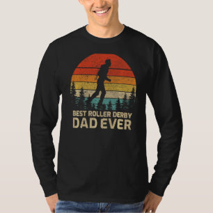 Mens Retro Vintage Best Roller Derby Dad Ever Fath T-Shirt