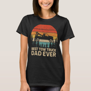 Mens Retro Vintage Best Tow Truck Dad Ever Father' T-Shirt