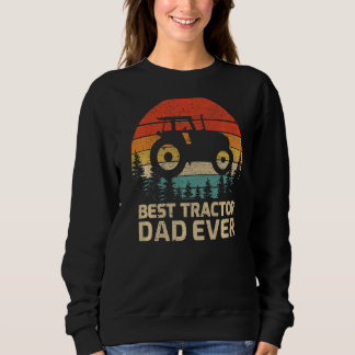 Mens Retro Vintage Best Tractor Dad Ever Father's Sweatshirt