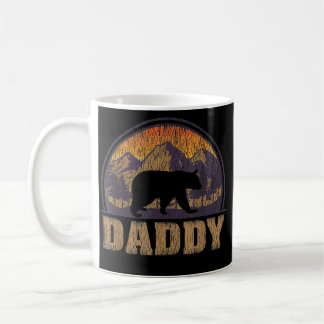 Mens Retro Vintage Daddy Bear Camping Father's Coffee Mug