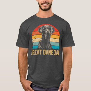 Mens Retro Vintage Great Dane Dad FUnny Fathers T-Shirt