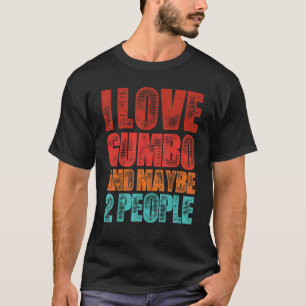 Mens Retro Vintage Gumbo Cajun Food Louisiana Gumb T-Shirt