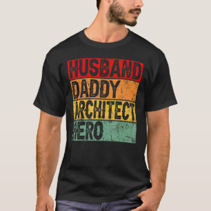 Mens Retro Vintage Husband Daddy Architect Father' T-Shirt
