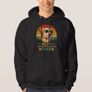 Mens Retro Vintage Sunset Best Labrador Retriever  Hoodie