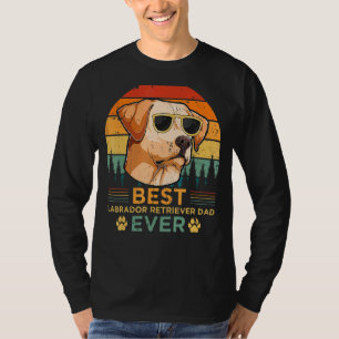 Mens Retro Vintage Sunset Best Labrador Retriever T-Shirt