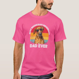 Mens Rhodesian Ridgeback Dad Vintage Dog Owner Fo T-Shirt