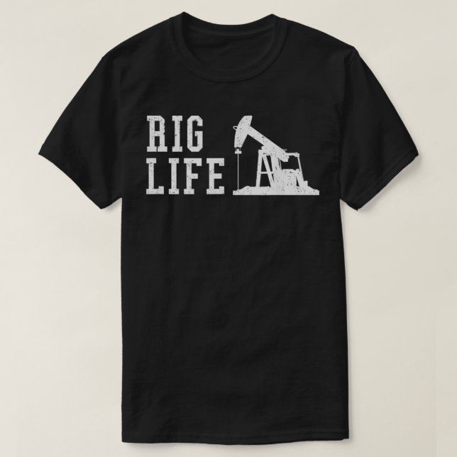 Mens Rig Life Oilfield Rig Worker  T-Shirt (Design Front)
