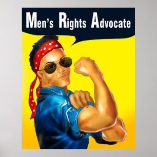 Men's Rights Advocate Poster(Glasses) Poster