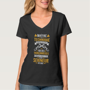 Mens Rigolo Lumberjack & Forestry Chainsaw Making T-Shirt