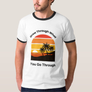 Men's Ringer T-Shirt Positive Mindset Gift for Men