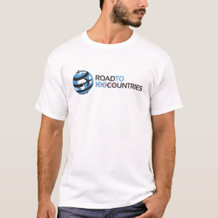 Men's Road to 100 Countries Signature logo- Basic T-Shirt