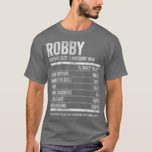 Mens Robby Nutrition Personalised Name  Funny Name T-Shirt