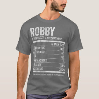 Mens Robby Nutrition Personalised Name  Funny Name T-Shirt