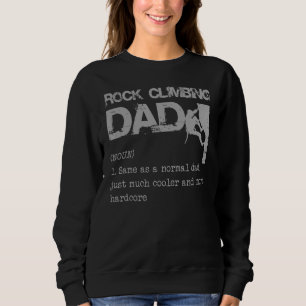 Mens Rock Climbing Dad Definition Sweatshirt