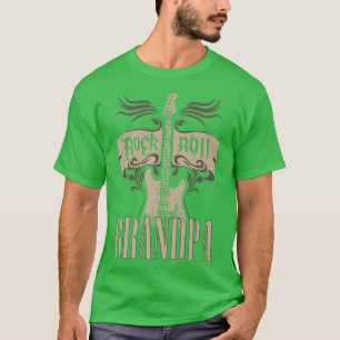 Mens Rock'n'Roll Grandpa, Father, Grandpa, Father' T-Shirt