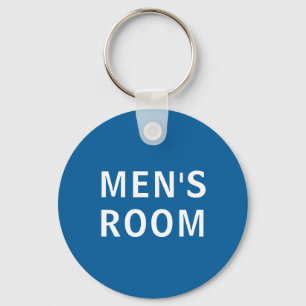Men's room restroom keyring