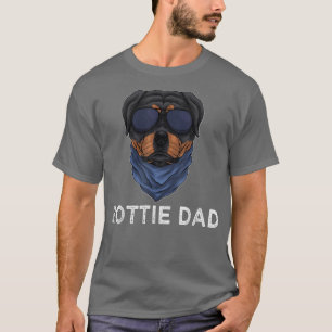 Mens Rottie Dad Rottweiler Puppy Funny Father's Da T-Shirt