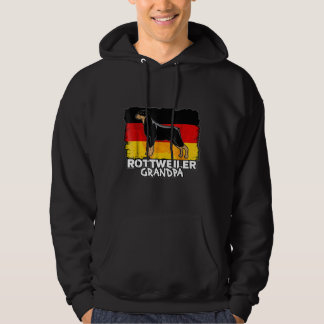 Mens Rottweiler Grandpa Dog German Flag Hoodie