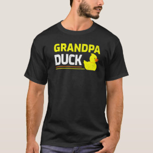 Mens Rubber Duckling Duck Grandpa Duck Father's T-Shirt