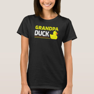 Mens  Rubber Duckling Duck  Grandpa Duck Father's  T-Shirt