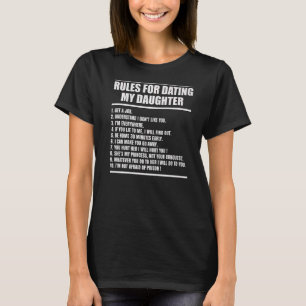 Mens Rules For Dating My Daughter Funny Dad Premiu T-Shirt