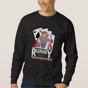 Mens Rummy King Gin Two-Player Card Game Rum And G Sweatshirt