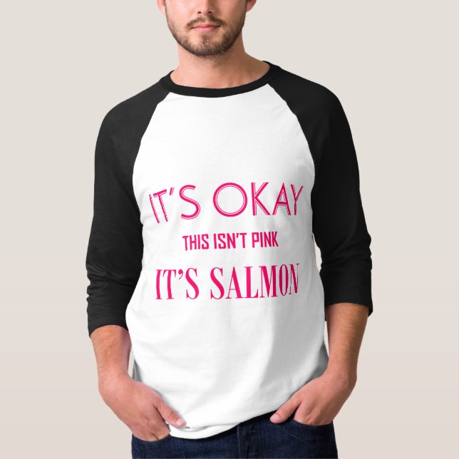 Men's Salmon Pink Shirt (Front)