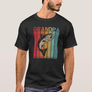 Mens Salmon Retro Style Vintage Grandpa Graphic Fa T-Shirt
